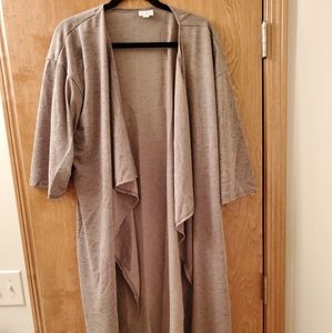 Large Monroe lularoe green Heather's cardigan